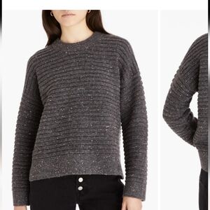Madewell Charcoal Ribbed Women's Sweater